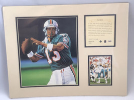 Vtg 1995 Dan Marino Miami Dolphins Matted Kelly Russell Lithograph Print #313 - £11.71 GBP