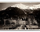 RPPC Panroamic Vista Innsbruck Austria Cartolina V23 - $5.63