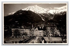 RPPC Panroamic Vista Innsbruck Austria Cartolina V23 - £4.48 GBP