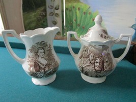 Americana Style Alfred Meakin Staffordshire Creamer Sugar Mt Rushmore - £97.38 GBP