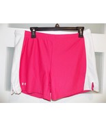 UNDER ARMOUR HEAT GEAR HOT PINK ATHLETIC RUNNING SHORTS SIZE S  WOMEN&#39;S - €14,40 EUR