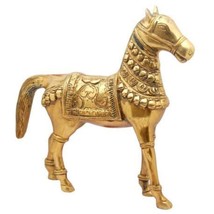 Brass Made Horse for Good Luck Success and Prosperity gold - £39.40 GBP