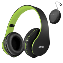 Zihnic Wireless Headphones Bluetooth Over Ear Foldable Headset Microphone - £18.50 GBP