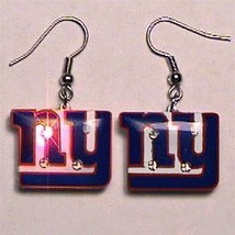 Giant&#39;s Fan Pierced Earrings with Flashing New York Team Logo - $603.06 MXN