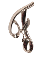 Sarah Coventry Brooch Pin F Monogram 1.5 Inches Tall Excellent Condition - €5,89 EUR