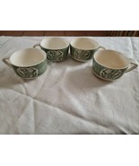 Old curiosity shop royal china 4 Coffee Cups Transfer Wear 1950s 1960s G... - $14.84
