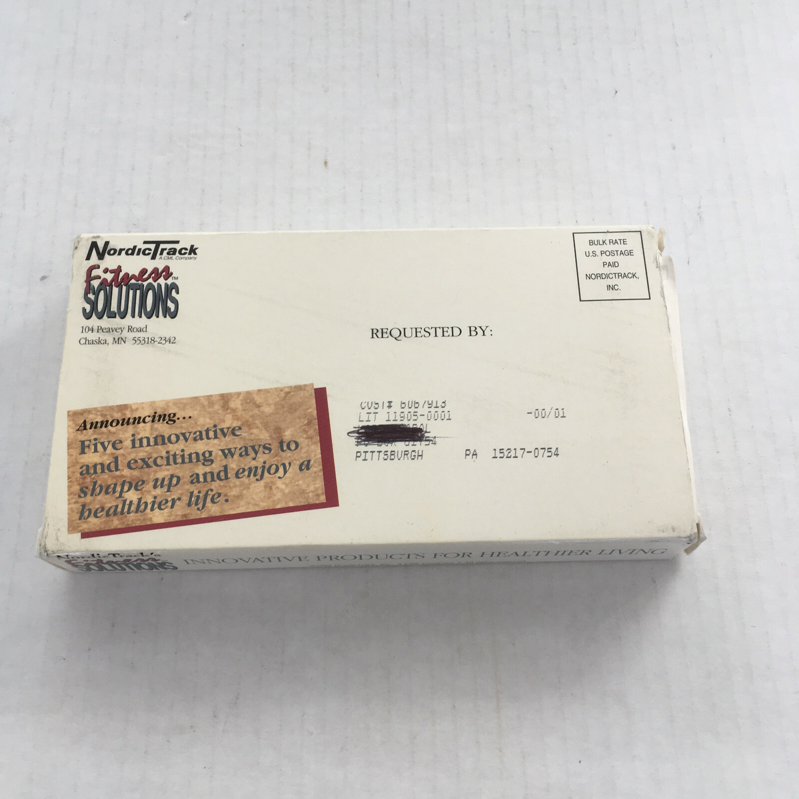 Vintage nordic track fitness solutions vhs tape nordic fitness products ad Item image 3