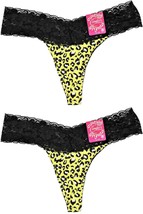 Candies Juniors M Medium (6) G String Bikini Lace Thong Lot 2 Panties #13 - £11.76 GBP
