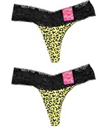 Candies Juniors M Medium (6) G String Bikini Lace Thong Lot 2 Panties #13 - £11.78 GBP