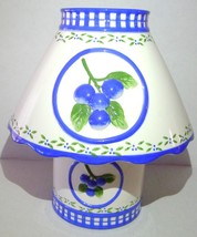 Candle Jar Holder With Shade Blueberry Cottage Country Style - £19.01 GBP