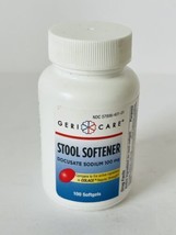 Geri-Care Stool Softener Docusate Sodium (100mg) 100 Softgels 1 Bottle E... - $13.76