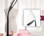 OttLite LED Desk Lamp with Flexible Neck (Black) - Slim Desk Lamp with 3... - £86.98 GBP