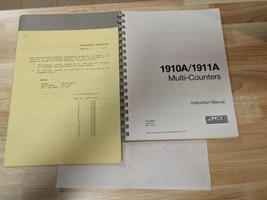 Fluke MANUAL 1910A/1911A Multi-Counters Instruction Manual 429621 w/Sche... - £15.70 GBP