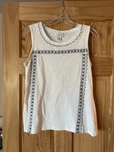 Liz Claiborne Sleeveless Top Size Medium - $128.26 MXN