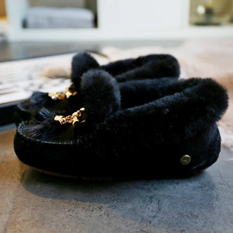 Top Quality Genuine Sheepskin Leather Woman Snow Boots Fashion Waterproof Winter - £168.16 GBP