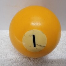 VTG Replacement Billiard Pool Ball 2 1/4&quot; Diameter Number 1 YELLOW SOLID - £5.04 GBP
