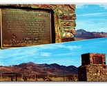 Dual View Bullfrog Rhyolite Cemetery Marker Rhyolite NV Chrome Postcard V4 - $2.92