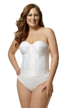 White Elila Smooth Longline Strapless Bra 6421 ~ Plus Sizes Available - $78.00