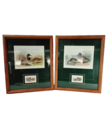 VTG. 1996 Henry Jones "Ducks III &amp; IV" Framed Printed Pictures 17-1/2" x... - $60.00