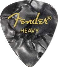 Fender 351 Premium Celluloid Guitar Picks - BLACK MOTO, HEAVY 144-Pack (1 Gross) - £20.63 GBP