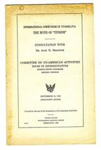 Myth of Titoism International Communism Yugoslavia Un-American Activitie... - $24.82