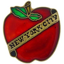 New York City Big Apple Pin 1&quot; - £6.52 GBP