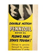 1947 Pennzoil Double Action Motor Oil Advertisement Pennsylvania DWNN18 - $372.59 MXN