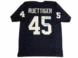 Rudy Ruettiger Signed Notre Dame Jersey w/ Hand Drawn &quot;Sack Play&quot; JSA COA - £367.59 GBP