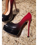 Merumote Women&#39;s Sexy Peep Toe Platform Stiletto Slip on Super High Heel... - $66.34 CAD