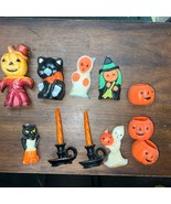 Lot 11 Vintage Gurley + Halloween Candles Owl Pumpkin Ghost Witch black Cat - $129.99