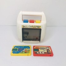 Vintage Tomy Bring Along A Song Wind Up Cassette Player Toy With 2 Casse... - £15.49 GBP