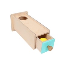 Wooden Toy Object Permanence Box with Drawer Preschool Education Learning Gift - £50.08 GBP