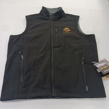 Landway Soft Shell Vest Men's Size Medium Black ACACIA Logo 3-Layer Bonded image 12