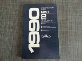 1990 Ford Specification Book Car 2 Rear Wheel Drive - $11.69