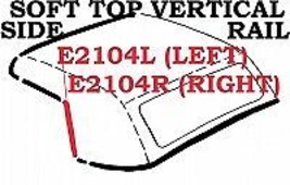 1963-1967 Corvette Weatherstrip Soft Top Vertical Side Rail USA Right - £35.97 GBP
