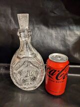 Rare ABP Libbey Brilliant Cut Glass Pinch Decanter Corn Wheat Whiskey St... - $2,377.94