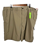 Wrangler Outdoor Performance Zip Cargo Shorts 46 Tan Brown Mens NEW Rela... - £51.33 GBP