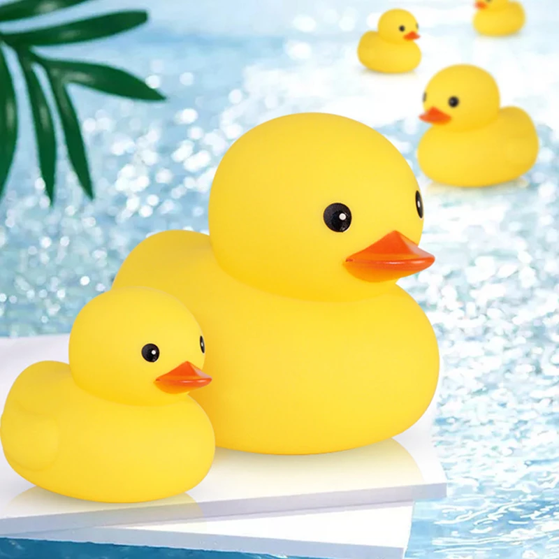 Bathroom Rubber Large Yellow Duck Bathing Playing Water Kawaii Squeeze F... - £7.85 GBP+