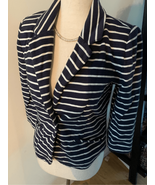 Express striped blazer hundred percent cotton size small 7/8 sleeves - $24.75