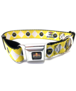 BUCKLE DOWN Yellow Power Ranger Small 9&quot;- 15&quot; Neck Dog Collar - £18.69 GBP