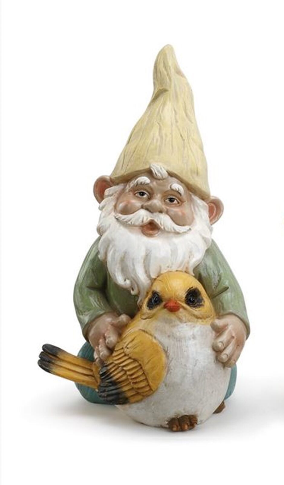 Woodland Pastel Garden Gnome with Bird Patio Lawn Decor - $18.80