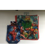 New Marvel Avengers &amp; Spider-Man 13&#39;&#39; x 12&#39;&#39; x 6&#39;&#39; Reusable Tote Bag &amp; 2... - $15.83 CAD