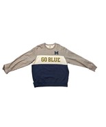 Vintage Michigan Wolverines &quot; Go Blue&quot; Sweatshirt - 2XL - £48.23 GBP