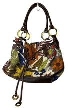 Relic Multicolored Leaf Print Drawstring Accent Zip Closure Fall Winter - $19.80