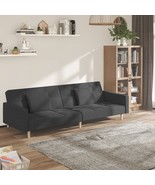 vidaXL Sofa Bed Dark Grey 100% polyester fabric, wood, plastic Standard - $1,037.81 CAD