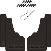 KEYOOG 4 Pcs Large Black Rubber Universal Automobile Mud Flap Splash Gua... - $44.07