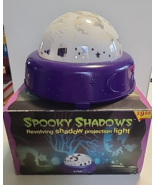 Vintage Spooky Shadows Halloween Revolving Silhouette Projection Light P... - $24.99