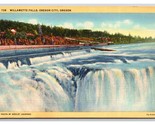 Willamette Falls Oregon City Oregon OR UNP Linen Postcard T21 - $1.93