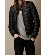 HANDMADE WOMEN QUILTED LEATHER JACKET, WOMEN BLACK QUILTED LEATHER JACKE... - £179.62 GBP