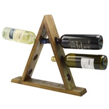 Wooden Triangle Wine Rack/Creative Home Wine Holder Shelf Cabinet/Bottle... - $28.94